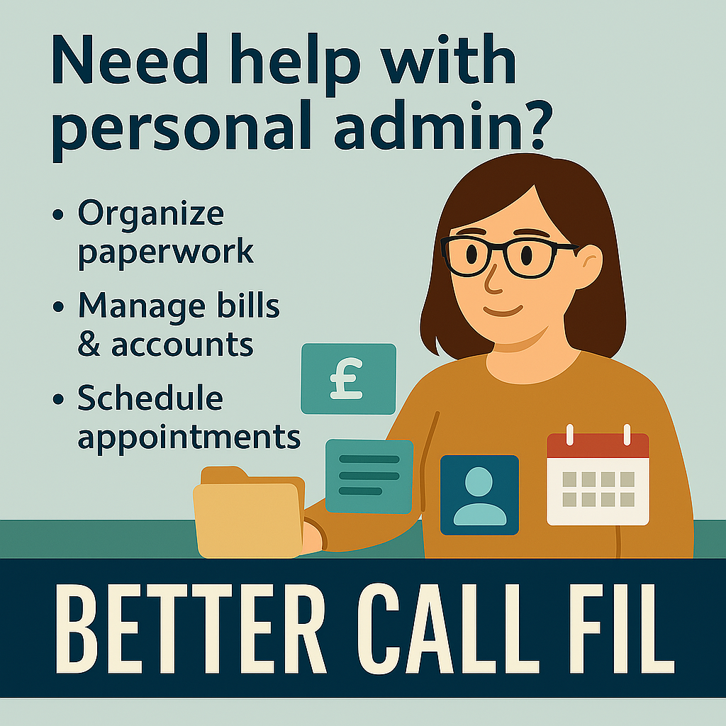 help with personal admin